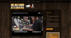 Desktop Screenshot of bigmatadorrecording.com