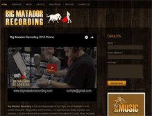 Tablet Screenshot of bigmatadorrecording.com